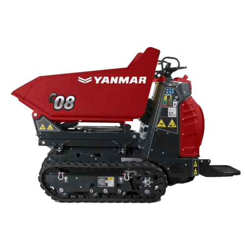 Compacte mini-rijmachine Yanmar, ideaal voor zwaar terrein en onderhoudswerkzaamheden.