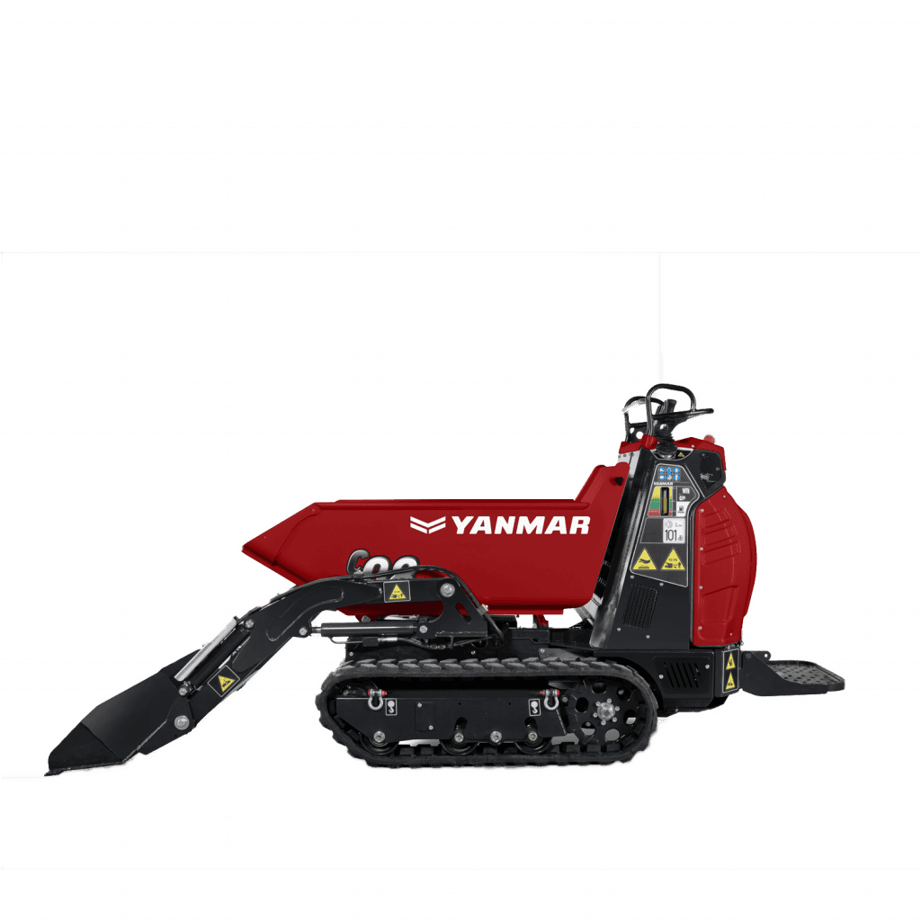 Compact minigraver Yanmar met tracks voor veelzijdig graafwerk.