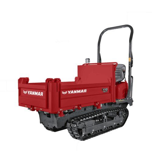 Veegmachine op rupsband voor landbouw en terreinonderhoud.