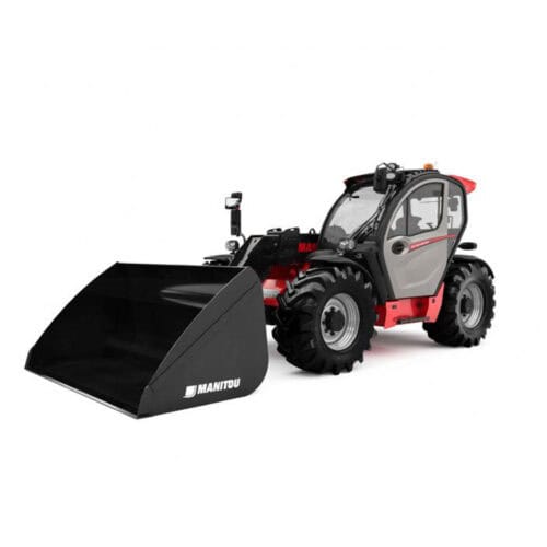 Lastewagen voor compact tractoren van MANITOU, ideaal voor bouw en tuinbouwtoepassingen.