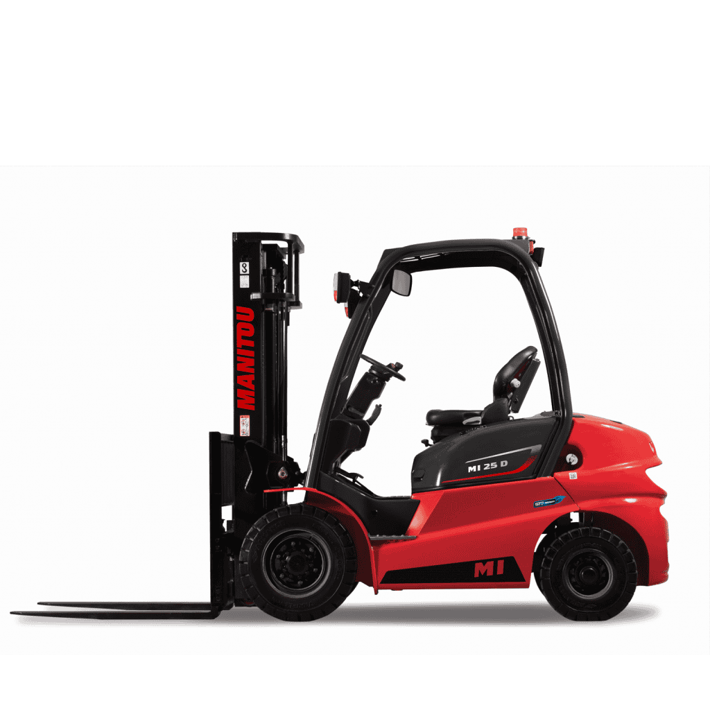 Manitou heftruck, nieuwe industrielift voor efficiënt transport op locatie.