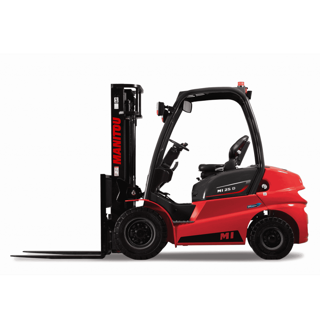 Zuigerheftruck met speciale aandrijving voor efficiënte logistiek en intern transport.