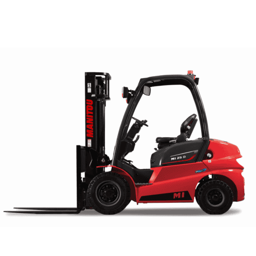 Zweeds heftruck van Manitou voor industriële toepassingen.