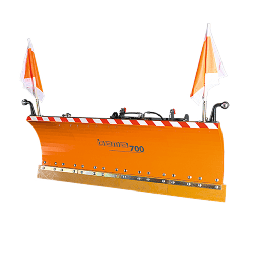 Veiligheidsbaken voor wegafzetting en verkeerscontrole, oranje met reflecterende strepen.