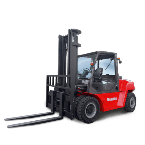 Heftruck van Manitou voor logistieke en opslagoplossingen, sterk en betrouwbaar.