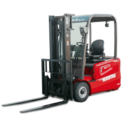 Elektrische heftruck van Manitou voor intern transport en logistiek.