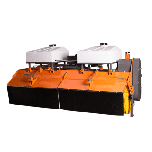 3D-machine voor professionele straatveeg- en zuigwerken, geschikt voor grote oppervlakken.