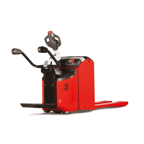 Hoogwaardige elektrische palletwagen voor logistiek en magazijnbeheer.