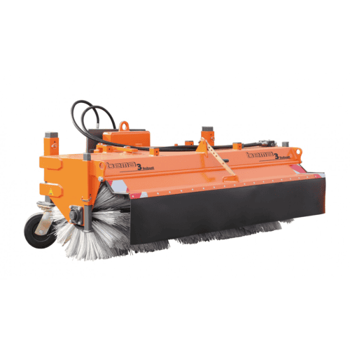 Efficiënte industriële bezemmaaier voor het onderhouden van grote oppervlakken.