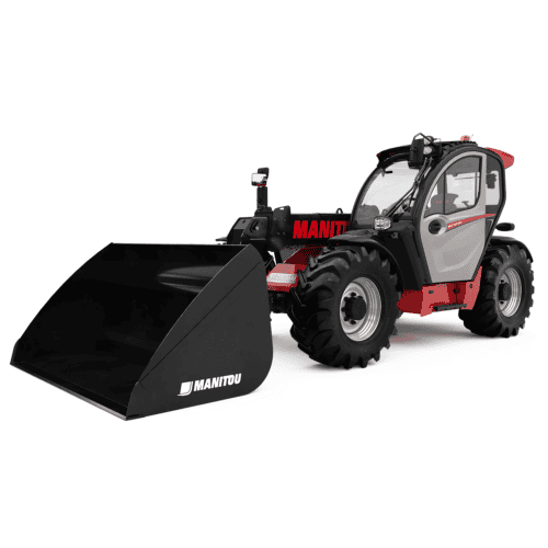Krachtige Manitou telescopische shovel voor landbouw en bouw, hoog presterende machine.