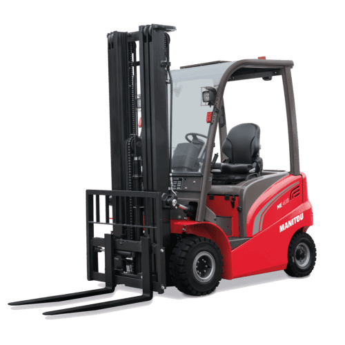 Voertuig met vorkheftruck voor industrial en logistieke toepassingen.