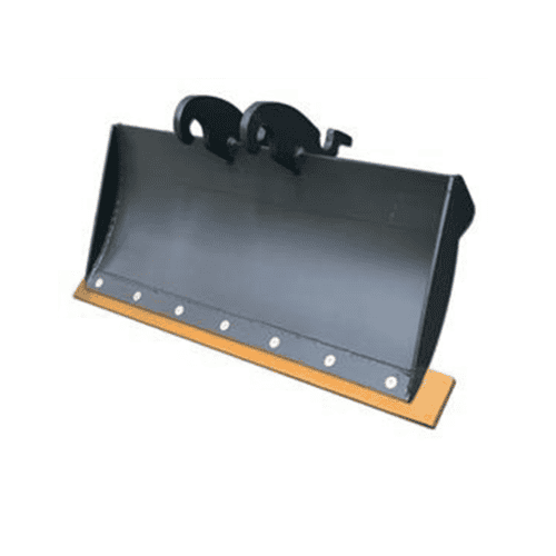 Robuuste graafmachine bak met houten bevestiging voor bouwmachines.