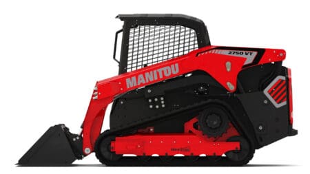 Robuuste skidloader MANITOU 2750 VT voor bouw en industrie.
