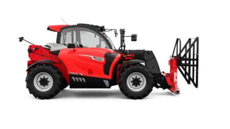 Robuuste zwaarbeladen heftruck voor landbouw en industrie, ideaal voor randvoorwaarden.