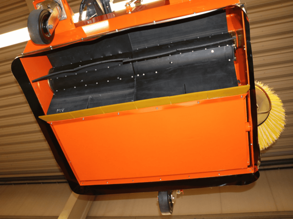 Stofzuiger voor tuin- en straatreiniging, geschikt voor professioneel gebruik.