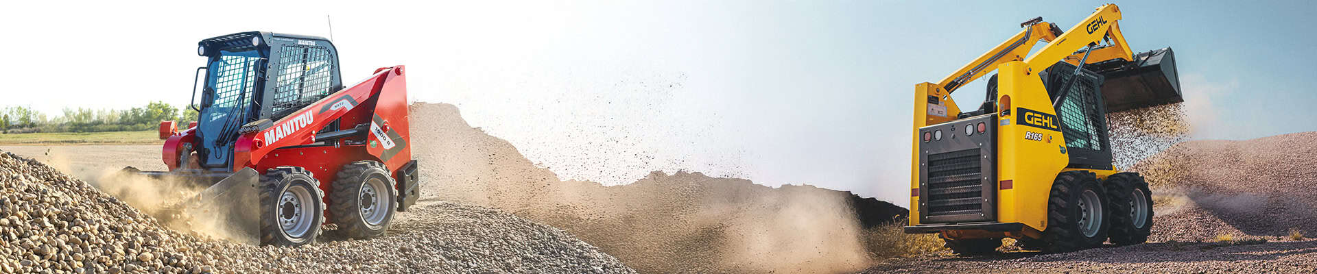 Schuifladers en compacte bouwmachines voor grondverzet en recycling.