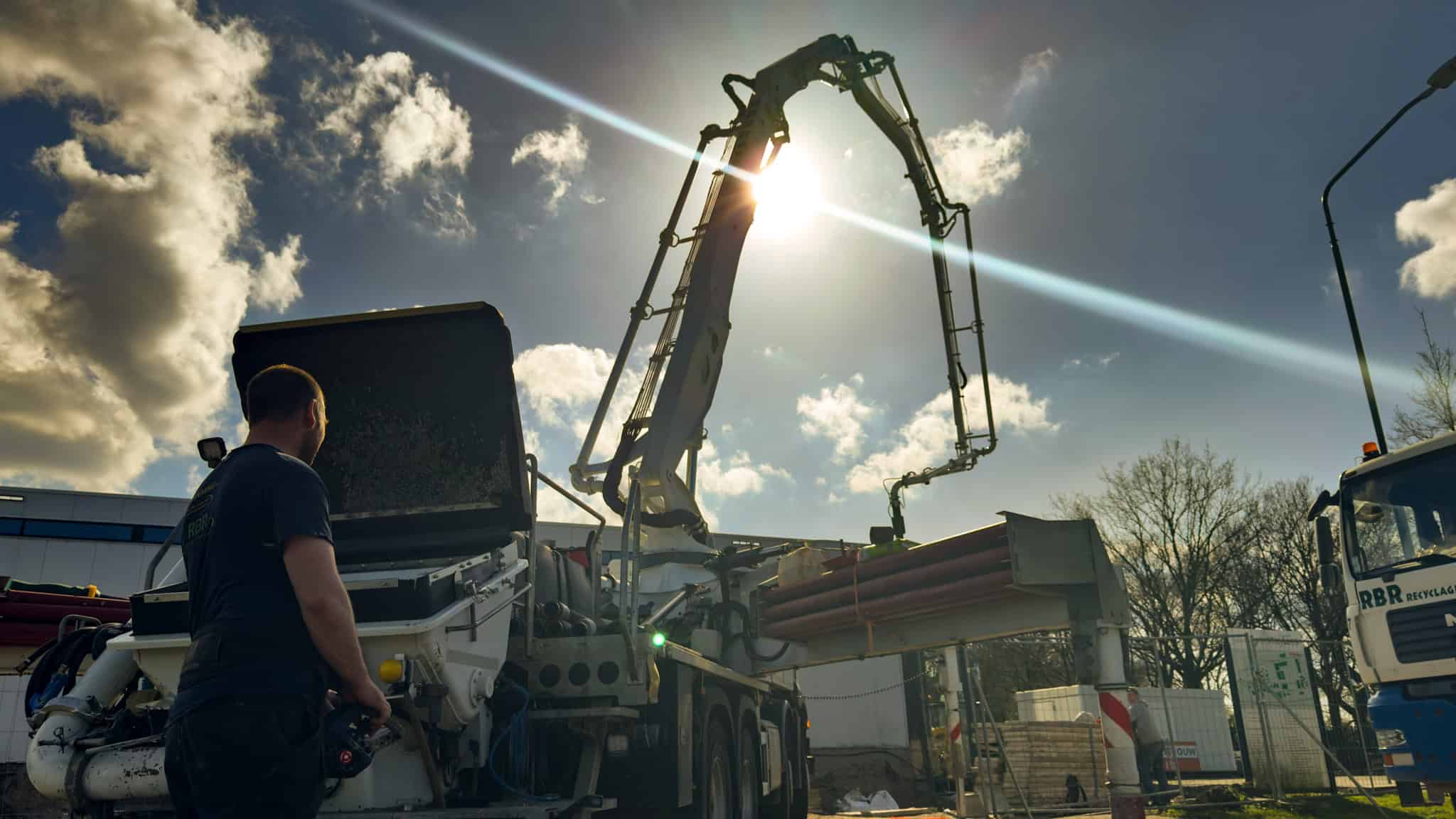 Accent op recycling en afvalverwerkingstechnologie.