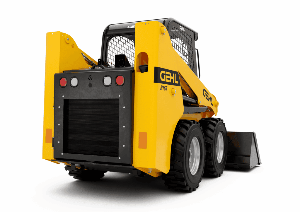 Klein Gabelstapler Gehl R165 voor zware werkzaamheden op bouwplaatsen.