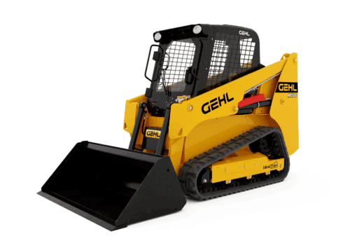 Rupsband Mini Loader met cabine voor bouw en tuinwerken.