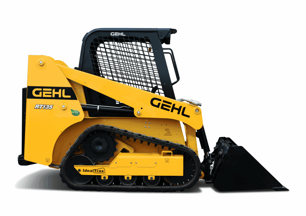 Uitrusting van Gehl met compacte rupskraan voor bouw- en grondwerk.