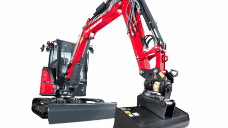 Mini graafmachine Yanmar SV39, krachtig en veelzijdig voor bouw- en tuinwerkzaamheden.