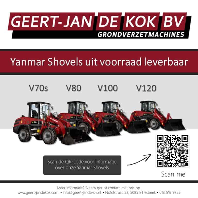 Yanmar shovel, voorraad machine, graafmachine, bouwmachine, bedrijfsvoertuig, site equipment, transport, landbouw.