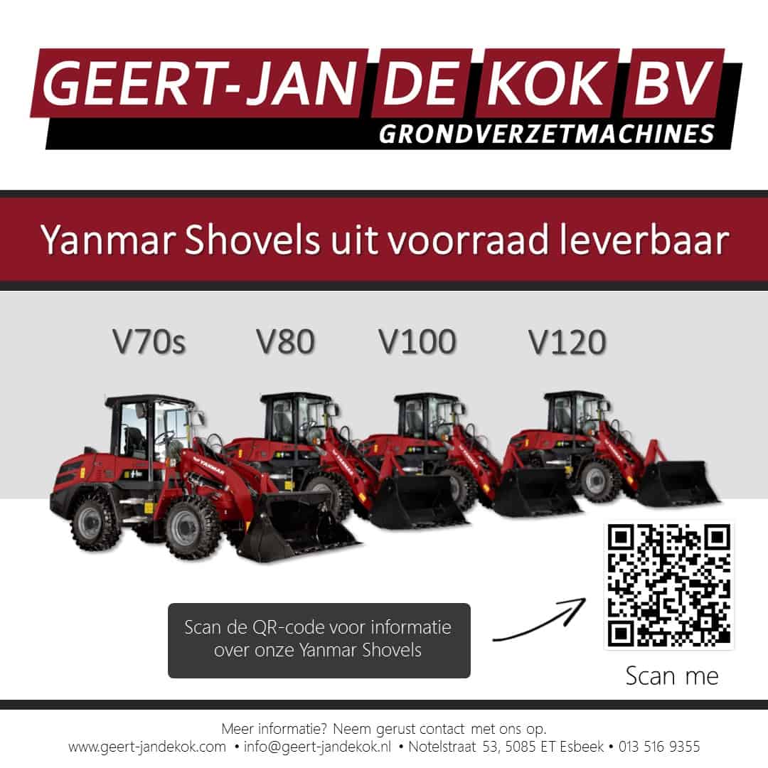 Yanmar shovel, voorraad machine, graafmachine, bouwmachine, bedrijfsvoertuig, site equipment, transport, landbouw.