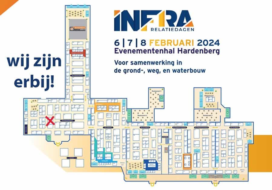 Innovatieve waterbouw en grondwerk beurs InfoRA Relatiedagen Hardenberg 2024.