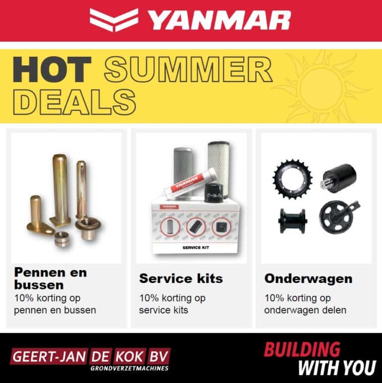 1. Yanmar onderhouds- en motoronderdelen voor grondverzetmachines.