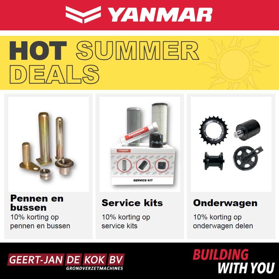 1. Yanmar onderhouds- en motoronderdelen voor grondverzetmachines.