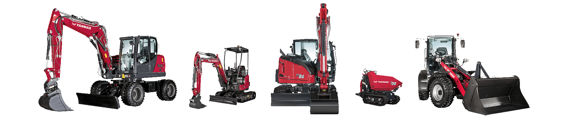 Yanmar minigraafmachines en compacte tractoren voor landbouw en bouw.