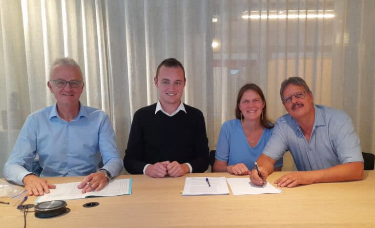 Professioneel teamvergadering bij Geert-Jan de Kok B.V. in Nederland.