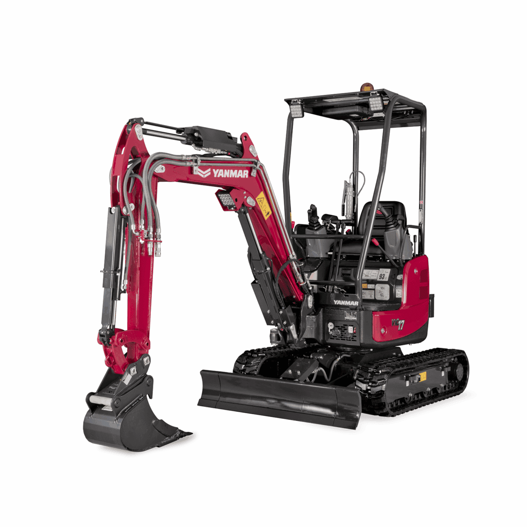 - Compacte mini-uurbagger van Yanmar voor kleinschalig grondverzet.