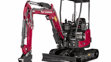 - Compacte mini-uurbagger van Yanmar voor kleinschalig grondverzet.