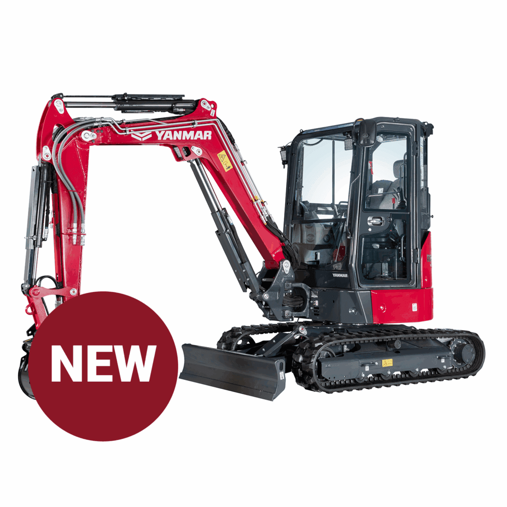 Yanmar mini shovel machine, compact en krachtig bouwmateriaal, ideaal voor kleinere renovatieprojecten.
