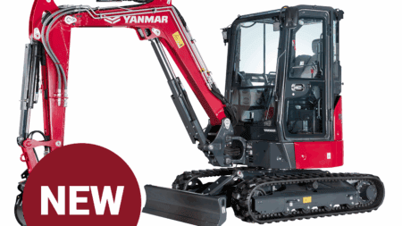 Yanmar mini shovel machine, compact en krachtig bouwmateriaal, ideaal voor kleinere renovatieprojecten.
